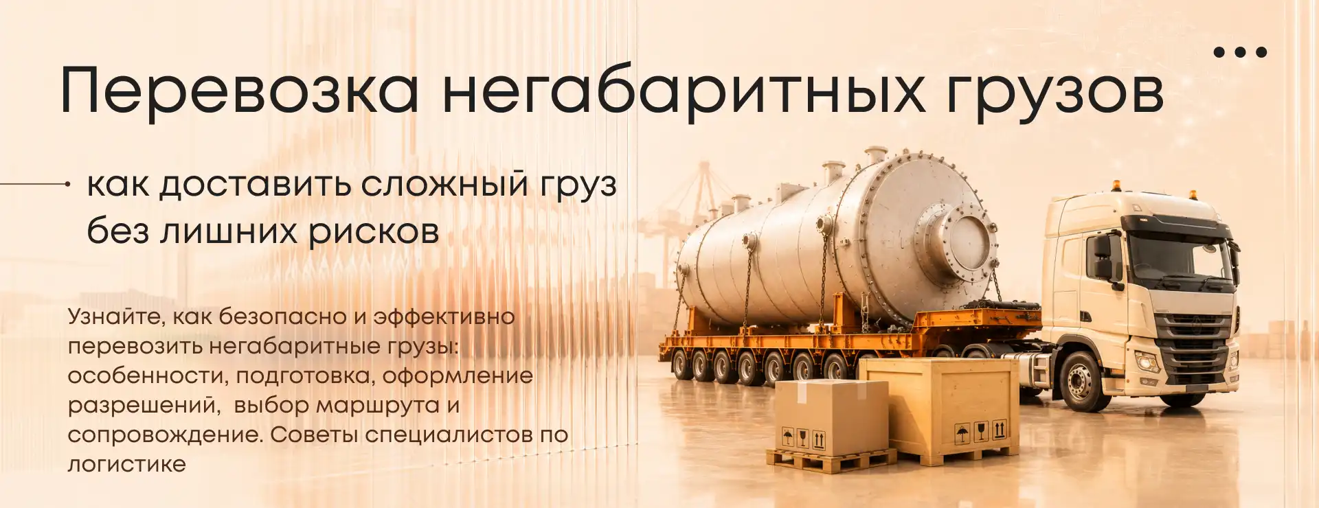 Перевозка негабаритных грузов: как доставить сложный груз без лишних рисков